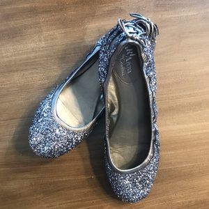 Cole Haan Gunmetal/Silver Ballet Flat